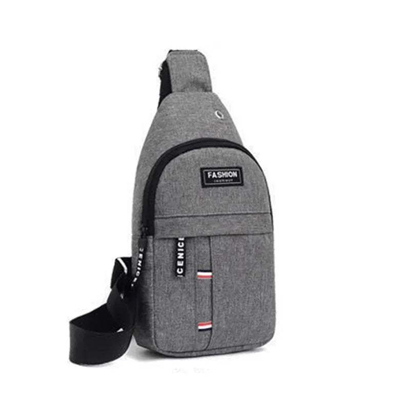 2023 New Chest Bag Messenger Pack Men Simple Nylon Fashion Waterproof One Shoulder Crossbody Bag