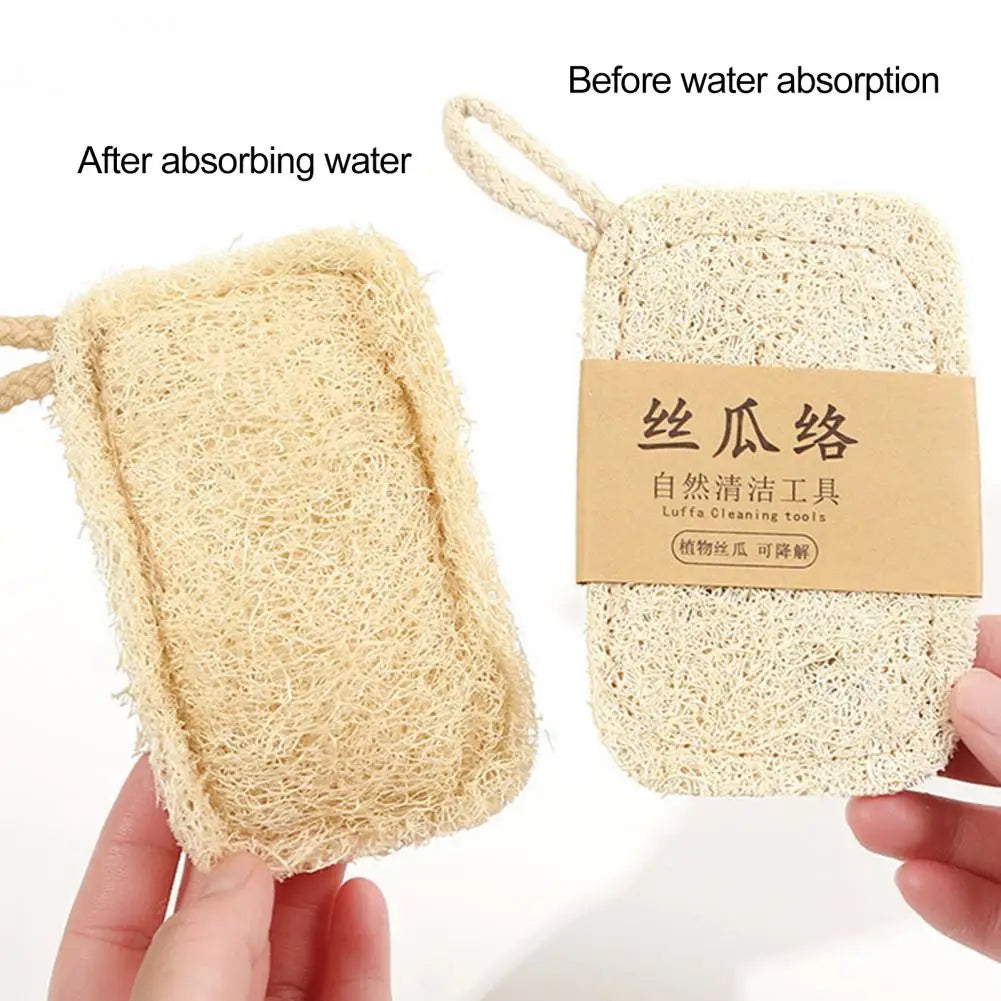 Mesh Loofah Loofah Scouring Pad Dish Scrubber Kitchen Natural Loofah Washing Sponge Skin Care Spa Shower Body Bath Brush